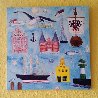 Wandbild Lübeck