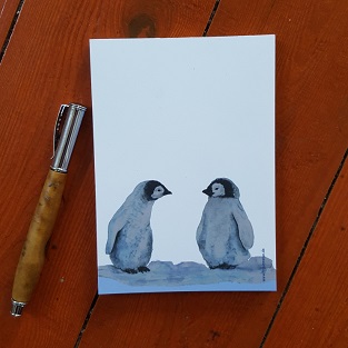 Neu im Shop: Tassen, Emaillebecher und Blöcke 2 Pinguinblock