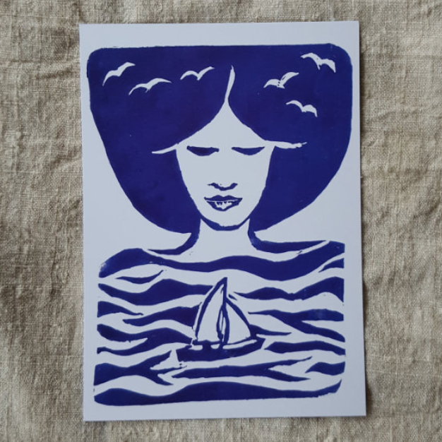 Postkarte das Meer in mir