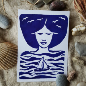 Eine Woche im Januar 2 Postkarte das Meer in mir3