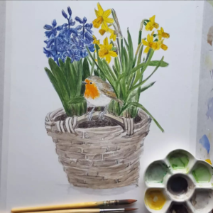 Eine Woche im Januar 4 neues Aquarell